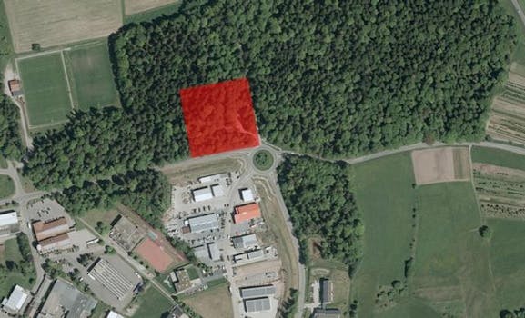 Standort des neuen Feuerwehrhauses