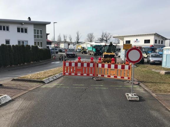 Bauarbeiten im Gewerbepark