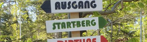Beschilderung im Bikepark Engelsbrand