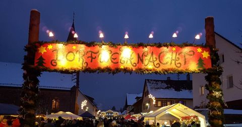 Eingangsbereich der Engelsbrander Dorfweihnacht